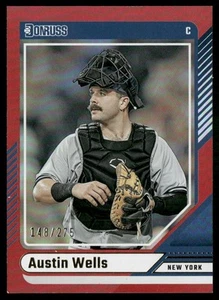 2024 DONRUSS RED AUSTIN WELLS 148/275 NEW YORK YANKEES #59 - Picture 1 of 2
