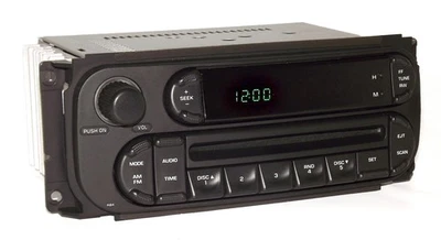 Chrysler Jeep Dodge 2002-07 Radio AMFM Single Disc CD Player RBK Digital Version - Image 1 of 4