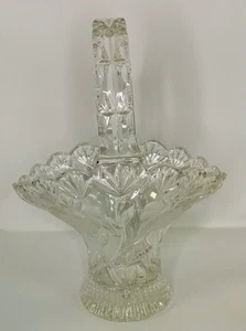 Cesta de cristal de plomo 24 % Princess House #540 de colección con flor de firma PH grabada - Imagen 1 de 4