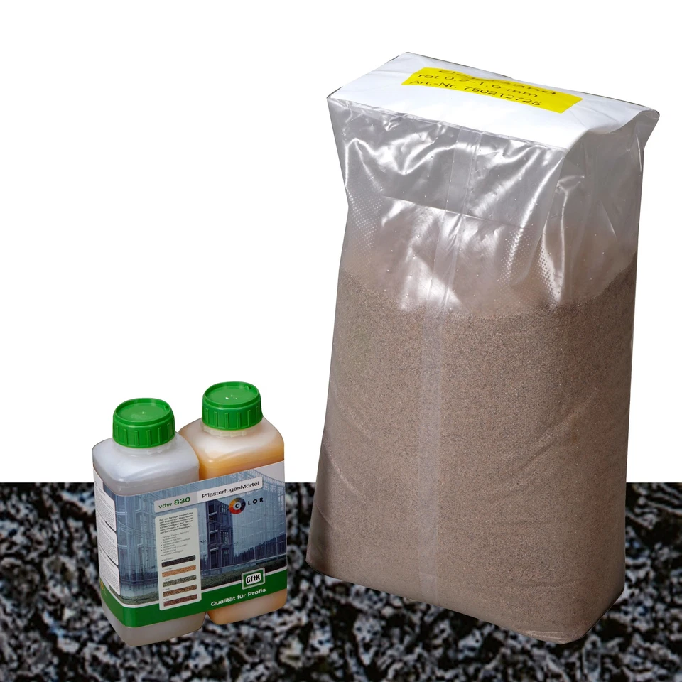 vdw 830 PflasterfugenMörtel plus 2 kg Bindemittel Epoxidharz Fugenmörtel Mörtel - Bild 1 von 1
