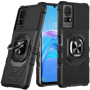 Für TCL K24 Hülle Stoßfest Dual Layer Magnet Rotation Ringständer Handy Cover - Bild 1 von 15