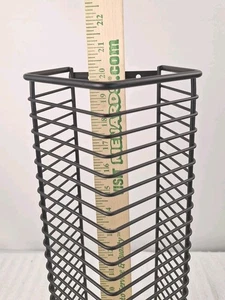 Soporte de CD de montaje en pared de metal negro vintage capacidad 35 20" - Imagen 1 de 9