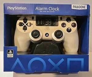 PlayStation PS4 Controller Alarm Clock Paladone White USB Input NEW - Picture 1 of 8