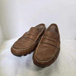 Polo Ralph Lauren Arkley Penny Halbschuhe Herren 11,5 D Braun Leder Fahrschuhe - Bild 1 von 14