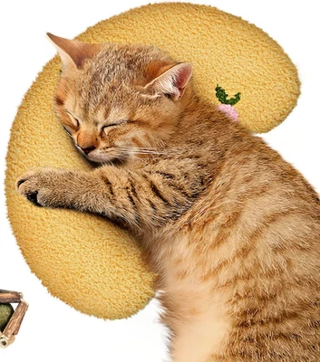 Cat Pillow 🐱 Soft Plush Hugging Cushion 😸 Pet Comfort Pillow Machine Washable - Image 1 of 4
