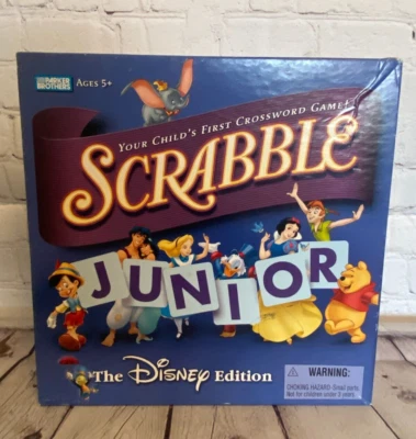 Scrabble Junior The Disney Edition by Parker Brothers ages 5-up 2 to 4 players - Image 1 of 4