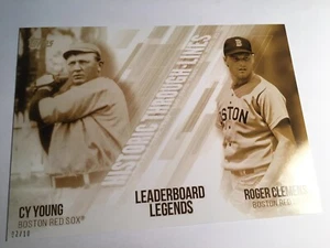 2019 Topps Historic Through Lines 5x7 Cy Young Roger Clemens HTL9 03/10 - Picture 1 of 1