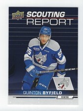 2018-19 Upper Deck CHL Quinton Byfield Scouting Report 