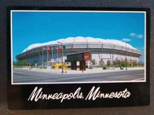 Postkarte Minneapolis Minnesota Metrodome Stadium Winston Zigaretten Beschilderung  - Bild 1 von 2