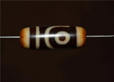 Real Antiguo Tibetano Dos Ojos Dzi Cuentas Amuleto Genuino Colgante Antiguo Pulsera Gzi Foto 1 de 4
