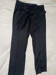 Tommy Hilfiger schwarz Redmond Stretch vorne flach Anzughose Herren neu mit Etikett 34x30 - Bild 1 von 6