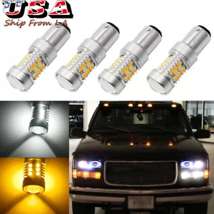 4PCS 2357 Switchback LED Turn Signal Light Bulb For Chevy GMC C/K1500 2500 Yukon - Picture 1 of 12