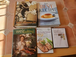 Cooking Books Lot Of 4 Plus DVD Cook's Illustrated Culinary Institute of America - Bild 1 von 3
