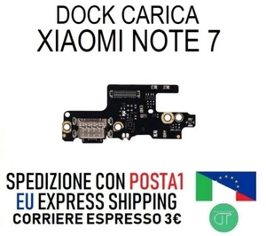 Muelle Volver a Cargar Xiaomi Redmi Note 7 Conector Subir USB C Plano Flex Mic - Picture 1 of 5