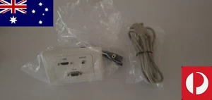 HDMI + VGA + 3.5mm AUX Wall Plate for Projectors or PC Computer Monitors AUS - Picture 1 of 2