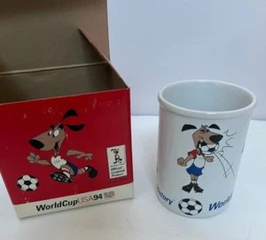 World Cup Soccer USA 1994 ~ 16 oz Ceramic Mug ~ Dakin Inc Striker Stein NIB - Picture 1 of 9