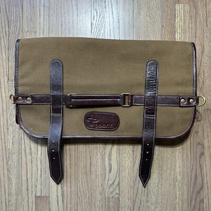 Boldric 9 Bolsillos Lona Rollo Cuchillo Bolsa Correas Cuero Marrón Herramienta Rollo Grueso - Imagen 1 de 20