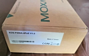 EDS-P206A-4PoE MOXA UNMANAGED 6 PORT ETHERNET SWITCH NEW - Picture 1 of 6