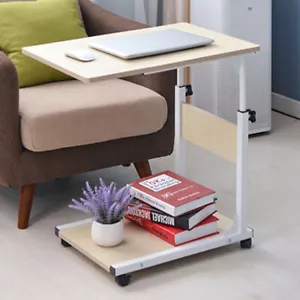Beistelltisch Bett Laptoptisch Computertisch H henverstellbar mit Rollen Neu - Bild 1 von 8