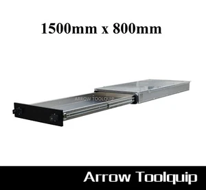 1500 x 800 Aluminium Ute Tray Toolbox Under Tray Trundle Sliding Drawer - Picture 1 of 13