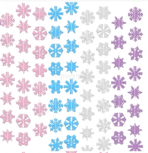 5Pcs NEW UP 2025 Christmas Tree Hanging Ornament Snowflake Flower Pendant Room - Picture 1 of 10