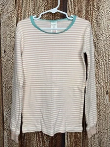 Mini Boden Striped Pajama Top Long Sleeve Pink Girls Size 10Y - Picture 1 of 3