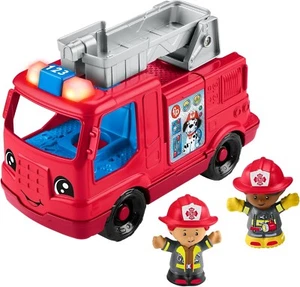 Fisher Price Little People Helping Others Fire Truck w/ Figures VehicleHJN38 - Picture 1 of 6