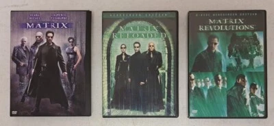 The Matrix Trilogy DVD 1-2-3 Revolutions Reloaded VG Cond #5.6.41 - Image 1 of 2