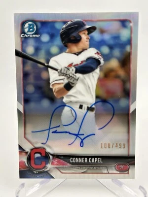 2018 Bowman Chrome - Prospect Autographs Refractor #BCPA-CC Conner Capel /499 - Image 1 of 2