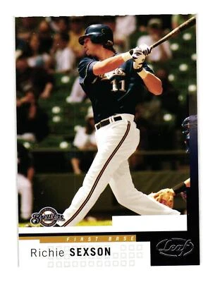 2004 Leaf #153 Richie Sexson Milwaukee Brewers - Image 1 of 2