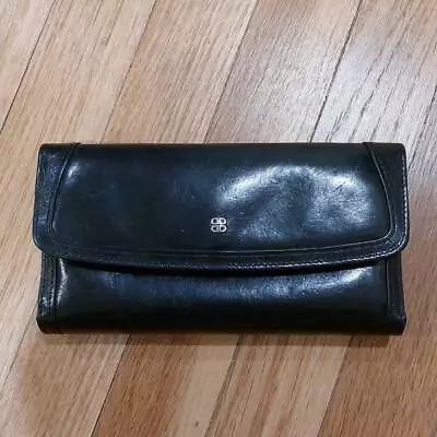 Bosca Vintage Womens Black Supple Leather Tri Fold Wallet Multi Card • 49€