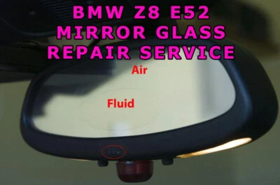 BMW E52 Z8 Rear View Mirror Auto-Dimming Glass Cell REPAIR SERVICE - Image 1 of 4