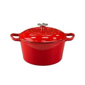 AILIBOO 4 Quart Enameled Cast Iron Dutch Oven with Lid – Dual Handles –Oven S... - Picture 1 of 5