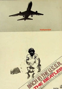 1976 The Beatles "Back In The U.S.S.R." Song Release Industry Promo Reprint Ad - Picture 1 of 1