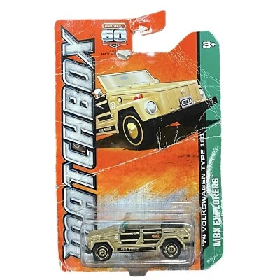 Matchbox Volkswagen Type 181 Tan W/Wood grain New In Damaged Package - Image 1 of 4