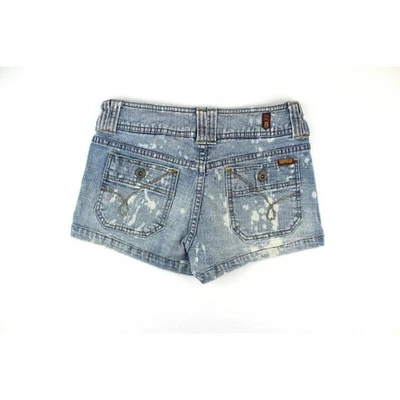 Bongo Denim Shorts Size 3 Acid Wash Mid Rise Cutoff Vintage Style Festival - Image 1 of 4