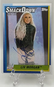 Liv Morgan 2021 Topps Heritage WWE #A-LM On-Card Autograph Auto /199! - Picture 1 of 2