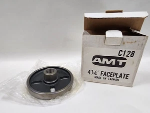 American Machine & Tool AMT 4.25" 4 1/4" Wooden Lathe Face Plate New Old Stock - Picture 1 of 4