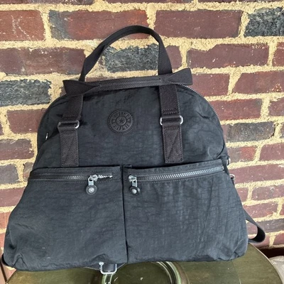 Bolso/cartera de hombro Kipling Eugina negro grande de nailon.  Foto 1 de 4