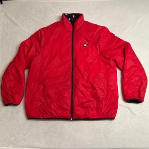 Disney Minnie Mouse Reversible Puffer Jacket Red / Black Polka Dot Size XL - Picture 1 of 7