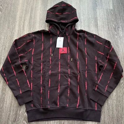 Nike Jordan Essential Fleece Heroes Pullover Men’s Sz L Dark Brown FZ2227 010 - Image 1 of 4