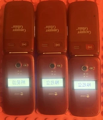 3 Doro PhoneEasy 626 abatibles, celulares de consumo, cada uno se vende por separado, 👀 Información y fotos Foto 1 de 4