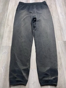Vintage Sun Faded Black Sweatpants Sz M Grunge Baggy Gradient Joggers Opiumcore - Picture 1 of 12