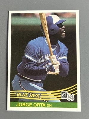 1984 Donruss Baseball Jorge Orta Toronto Blue Jays #317 - Image 1 of 2