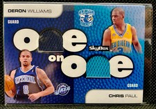 2008-09 Skybox One on One Chris Paul Deron Williams Dual Jersey Card 