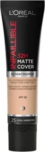New L'Oreal Infallible 24H Matte Cover Foundation 30ml - 25 Rose Ivory - Picture 1 of 17