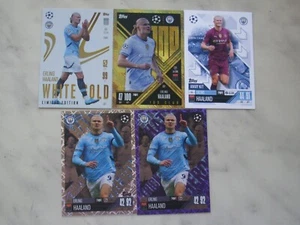 MATCH ATTAX EXTRA 2024/25 SET 5 CARD 100 CLUB,WHITE GOLD,HAT TRICK,AWAY HAALAND - Zdjęcie 1 z 1