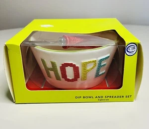HOPE Dip Bowl And Spreader Set 2 Piece Target Brand Dishwasher & Microwave Safe - Picture 1 of 4