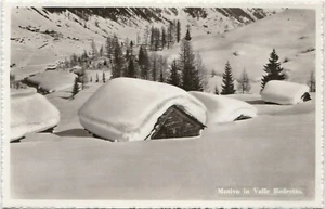 RPPC Motivo in Valle Bedretto Switzerland Snow View Mountains Unposted 1939 - Picture 1 of 2