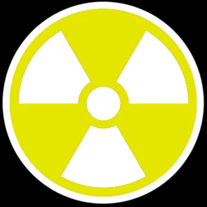Pegatina de radiación nuclear - Calcomanía de seguridad nuclear - Elige el tamaño del color - Imagen 1 de 6